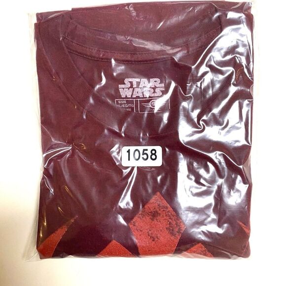 Star Wars Men’s Dark Red Luke Skywalker Jedi Rebel Shirt Sz XL - Picture 7 of 7